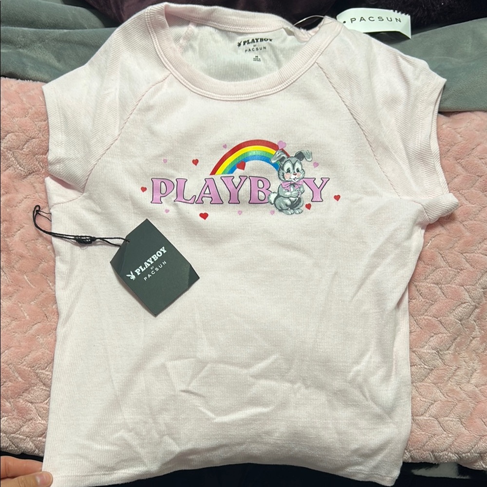 Playboy x PacSun Pink Graphic Tee